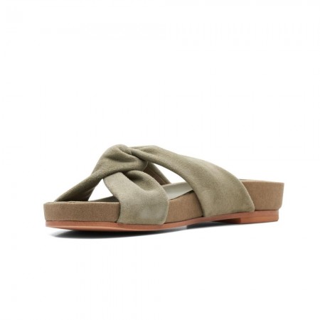 Πέδιλα-Σανδάλια γυναικεία Clarks - Pure Twist Sage Suede 26165671